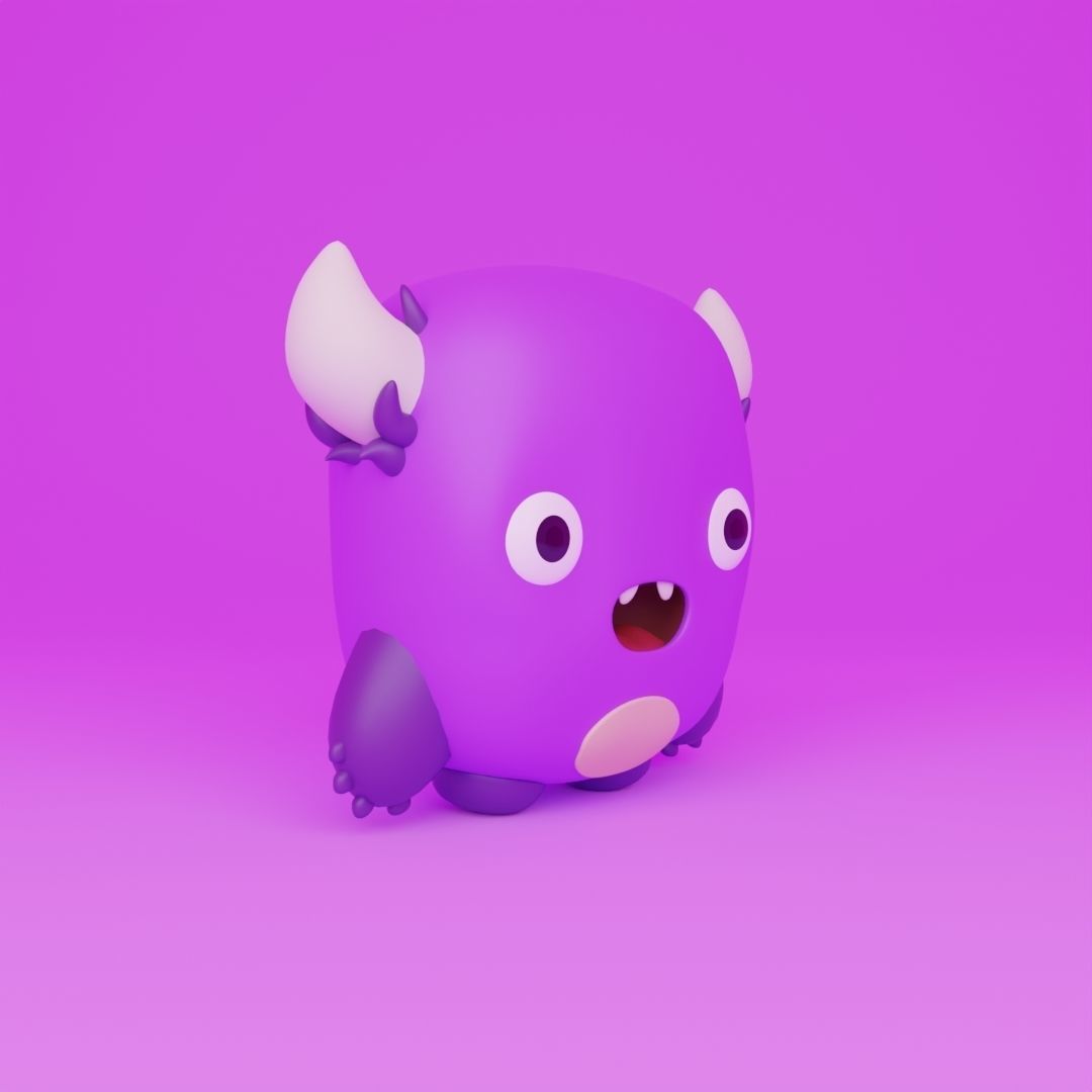 Little Monster16 3D model_2