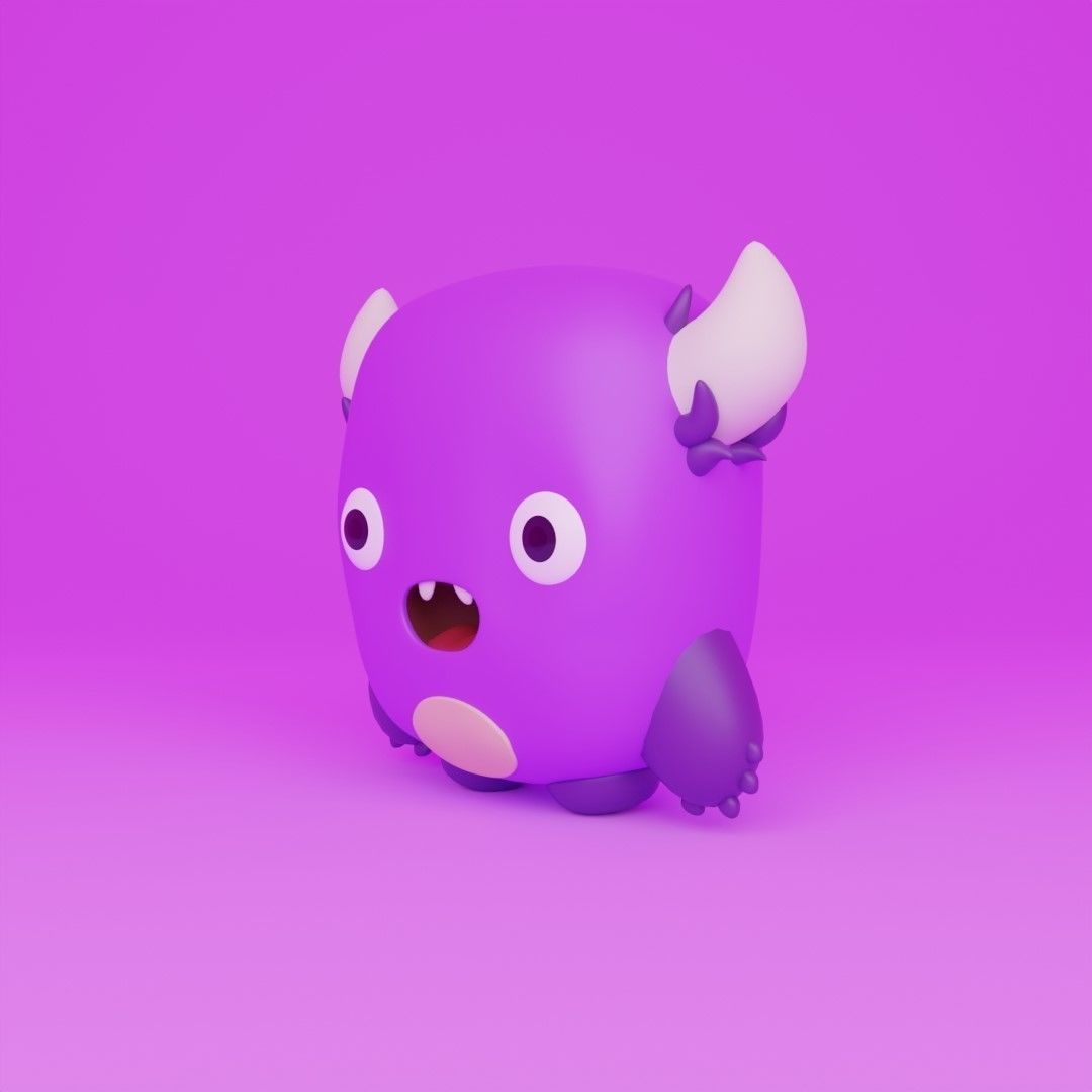 Little Monster16 3D model_8