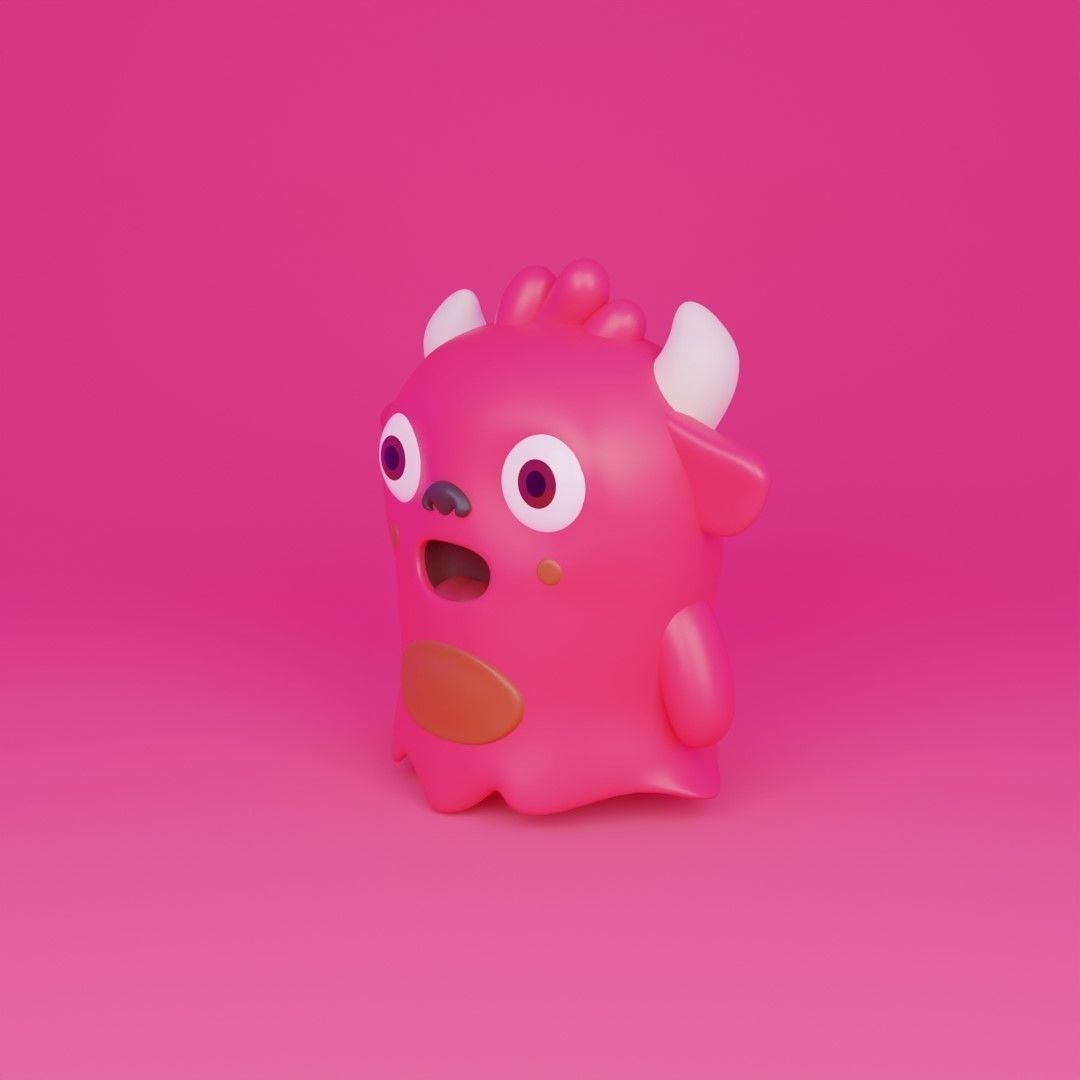 Little Monster14 3D model_8