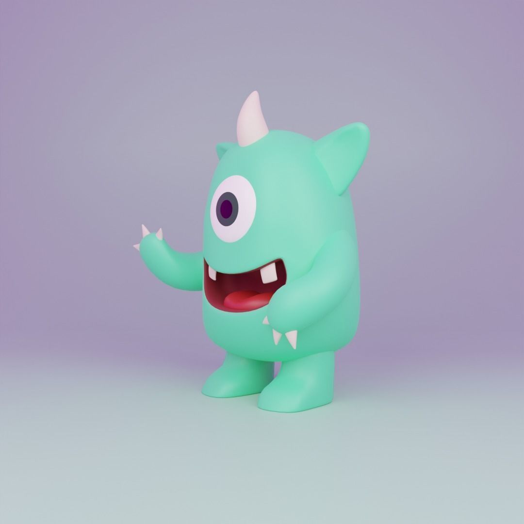 Little Monster11 3D model_8
