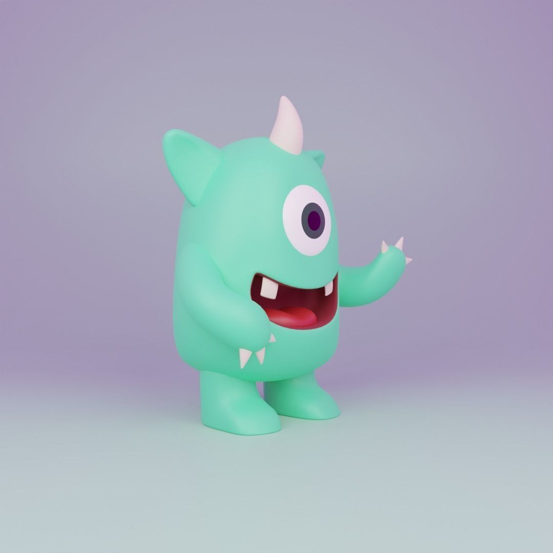 Little Monster11 3D model_2