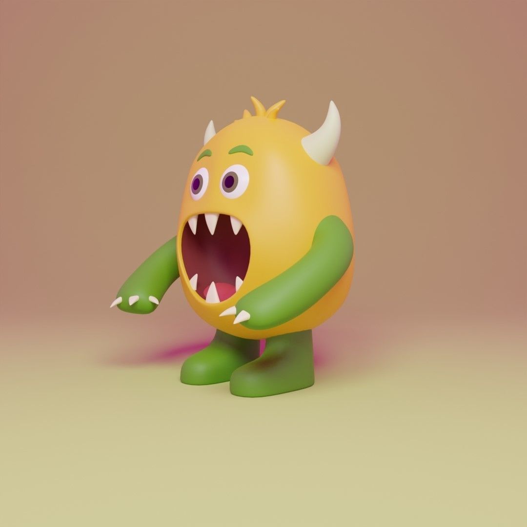 Little Monster10 3D model_8
