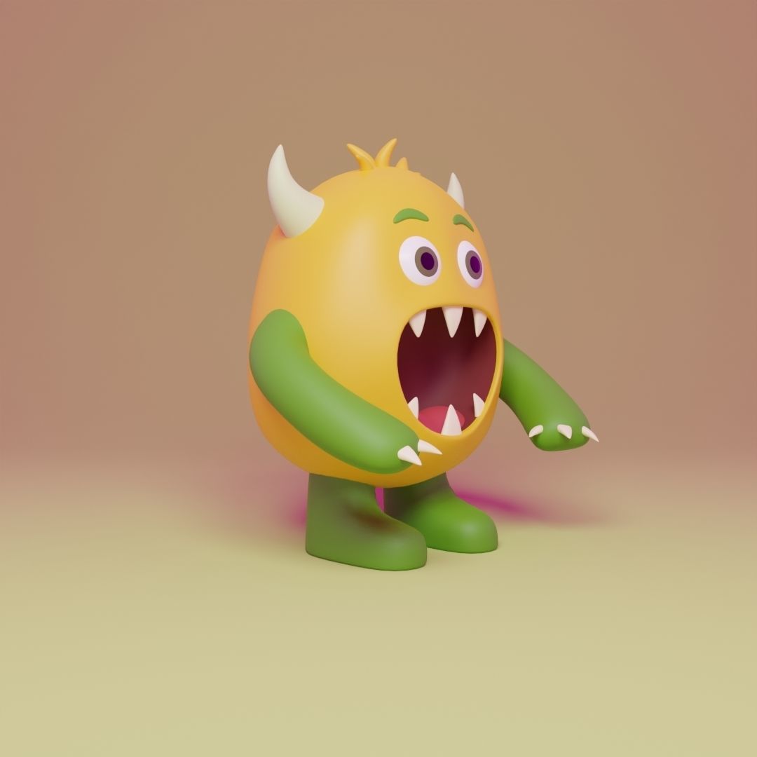 Little Monster10 3D model_2
