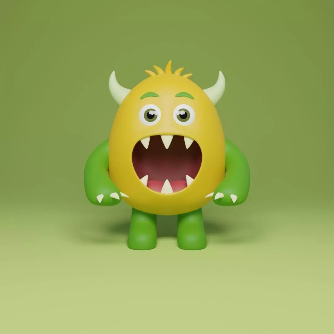 Little Monster10 3D model_0