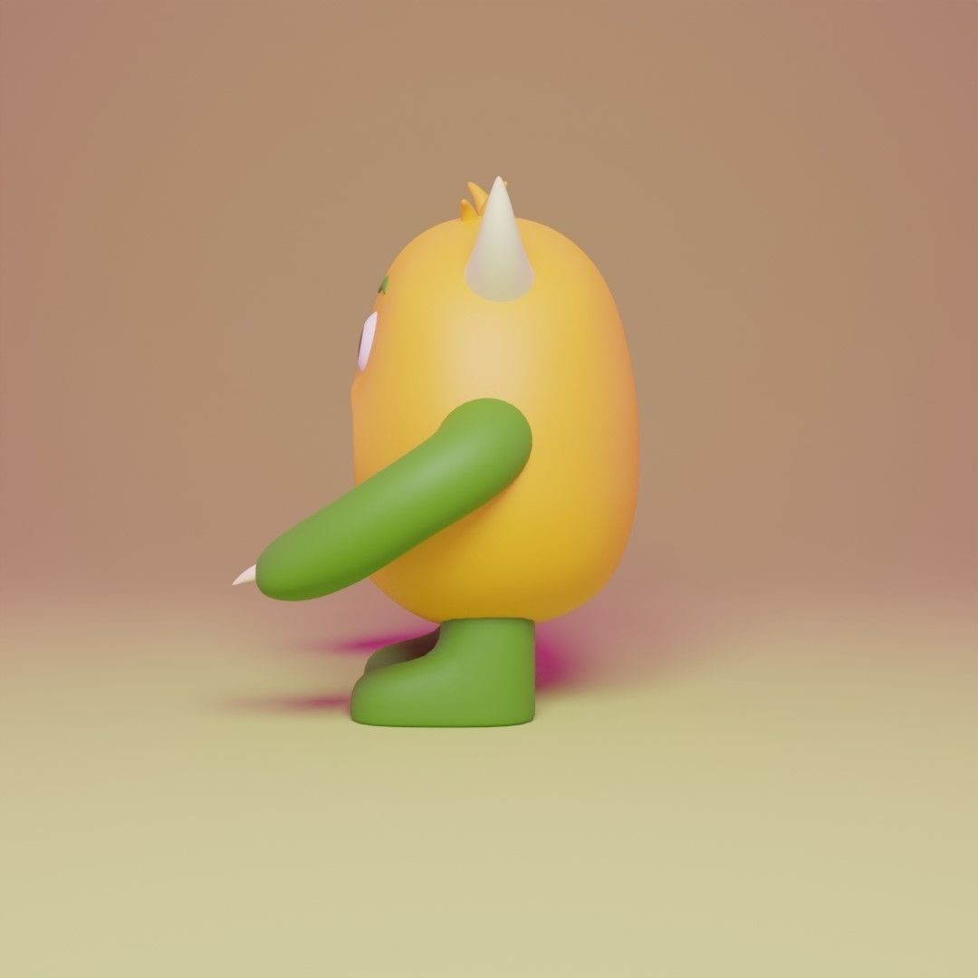 Little Monster10 3D model_7
