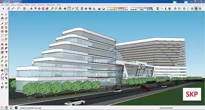 Sketchup Hospital F1