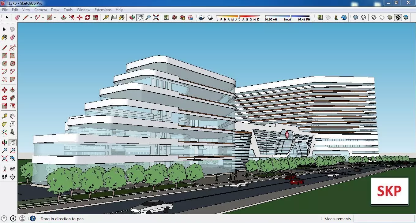 Sketchup Hospital F1 3D model_0