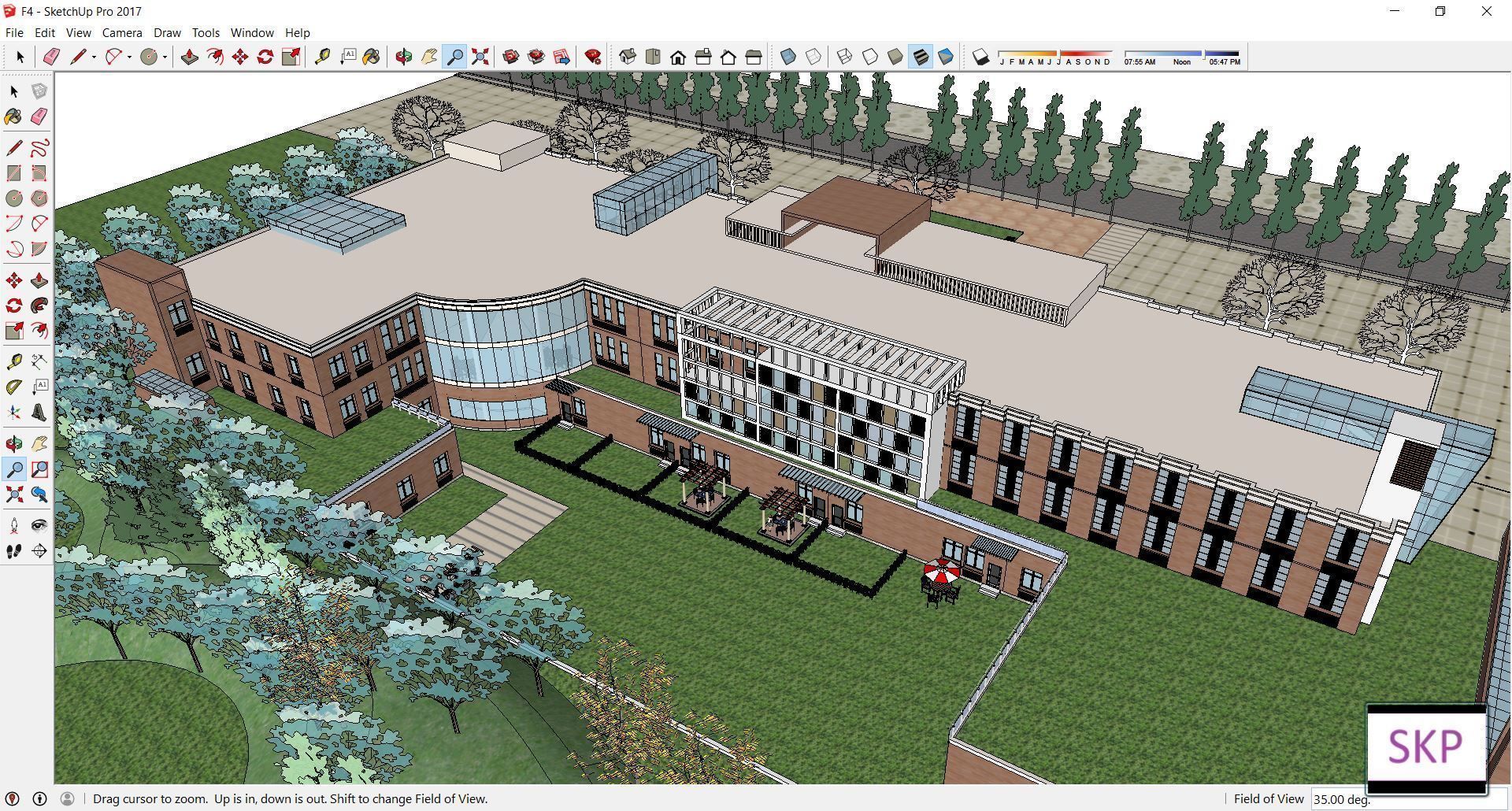 Sketchup Hospital F4 3D model_1