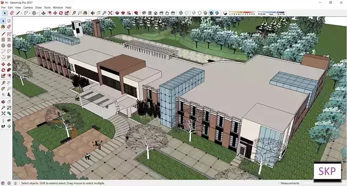 Sketchup Hospital F4