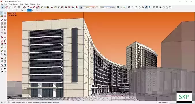 Sketchup Hospital F5 3D model