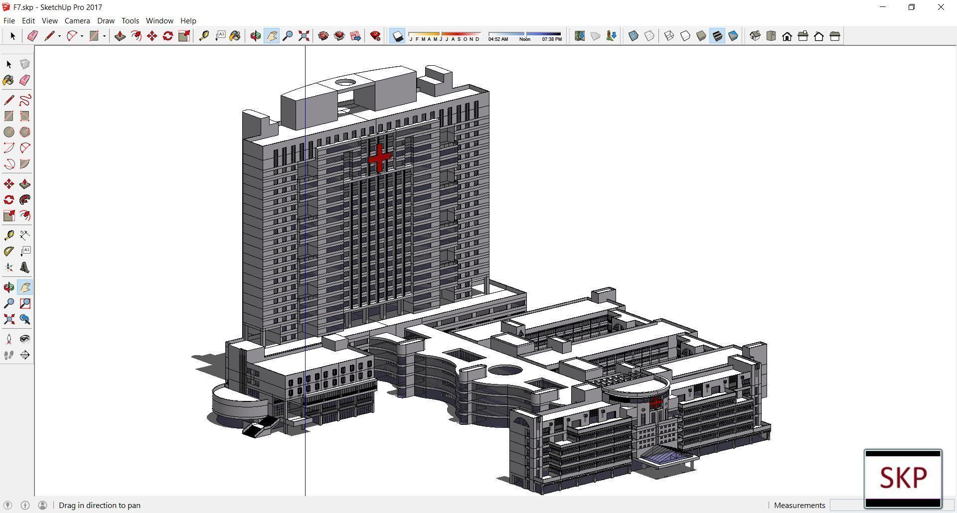 Sketchup Hospital F7 3D model_2