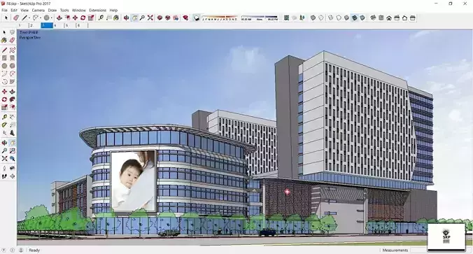 Sketchup Hospital F8