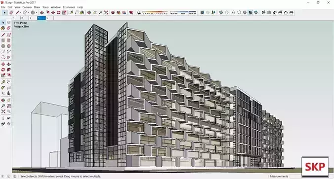 Sketchup Hospital F9 3D model