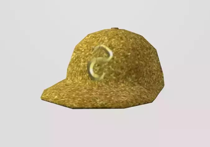 gold cap Low-poly 3D model