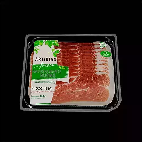 Package Of Prosciutto 1 3D model 3