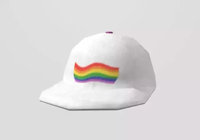 low poly lgbt cap