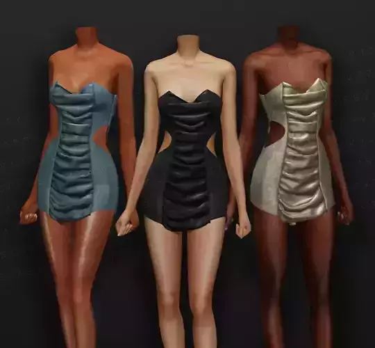 mini dress LOW POLY 2