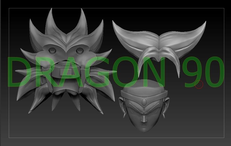 Sh Figuarts Broly customize 3D print model_7