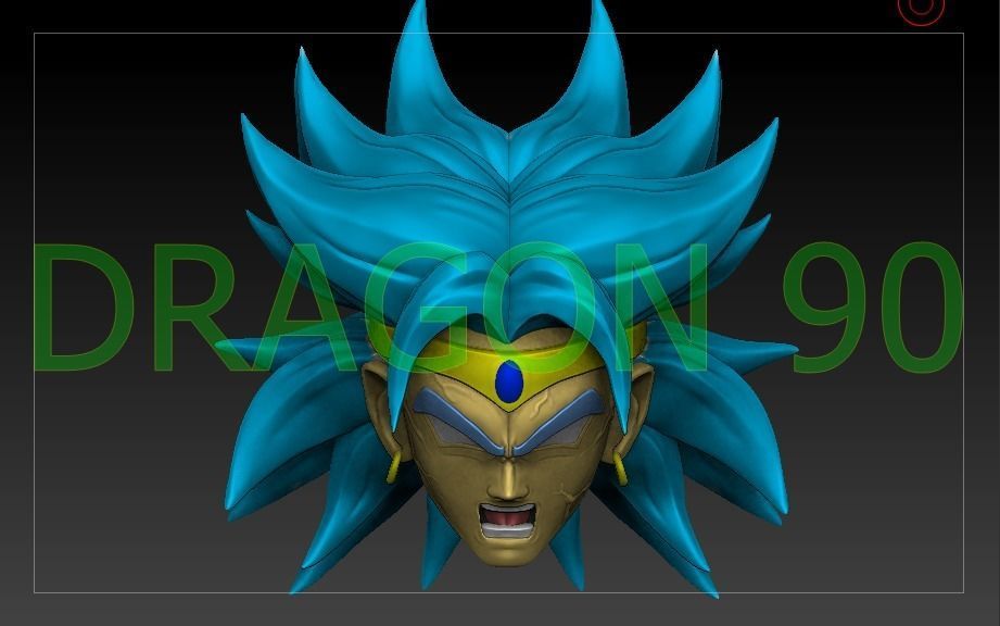 Sh Figuarts Broly customize 3D print model_2