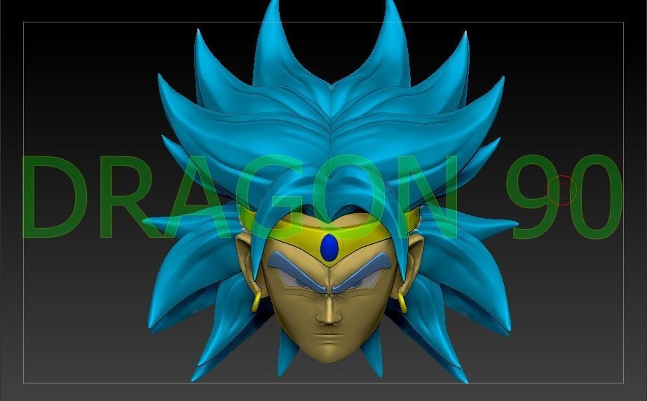 Sh Figuarts Broly customize 3D print model_3
