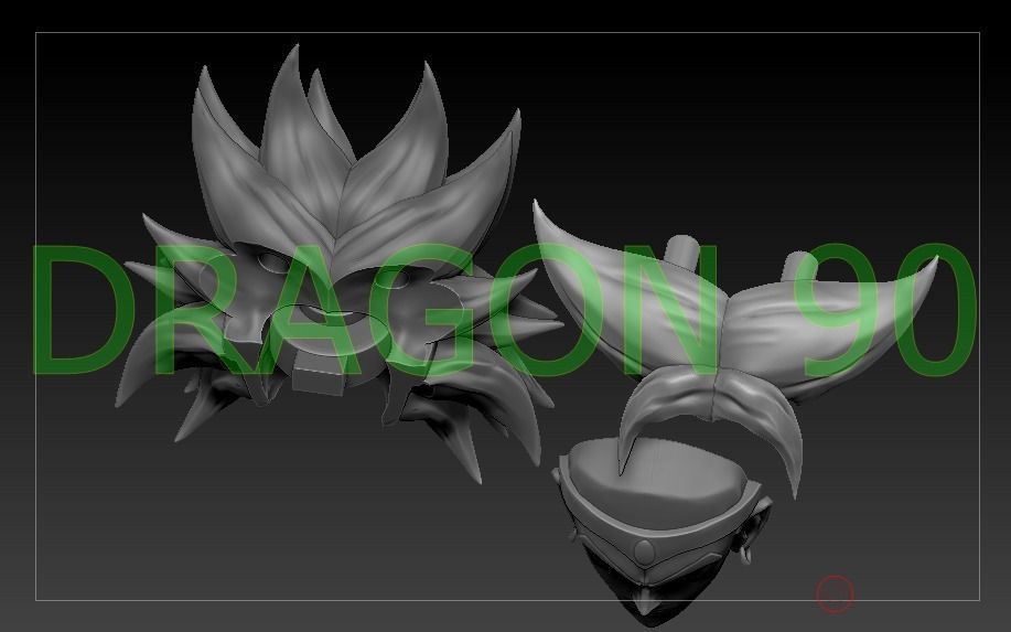 Sh Figuarts Broly customize 3D print model_8