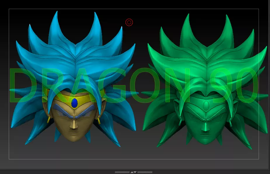 Sh Figuarts Broly customize 3D print model_0