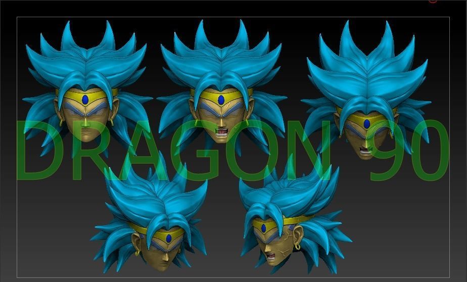 Sh Figuarts Broly customize 3D print model_1