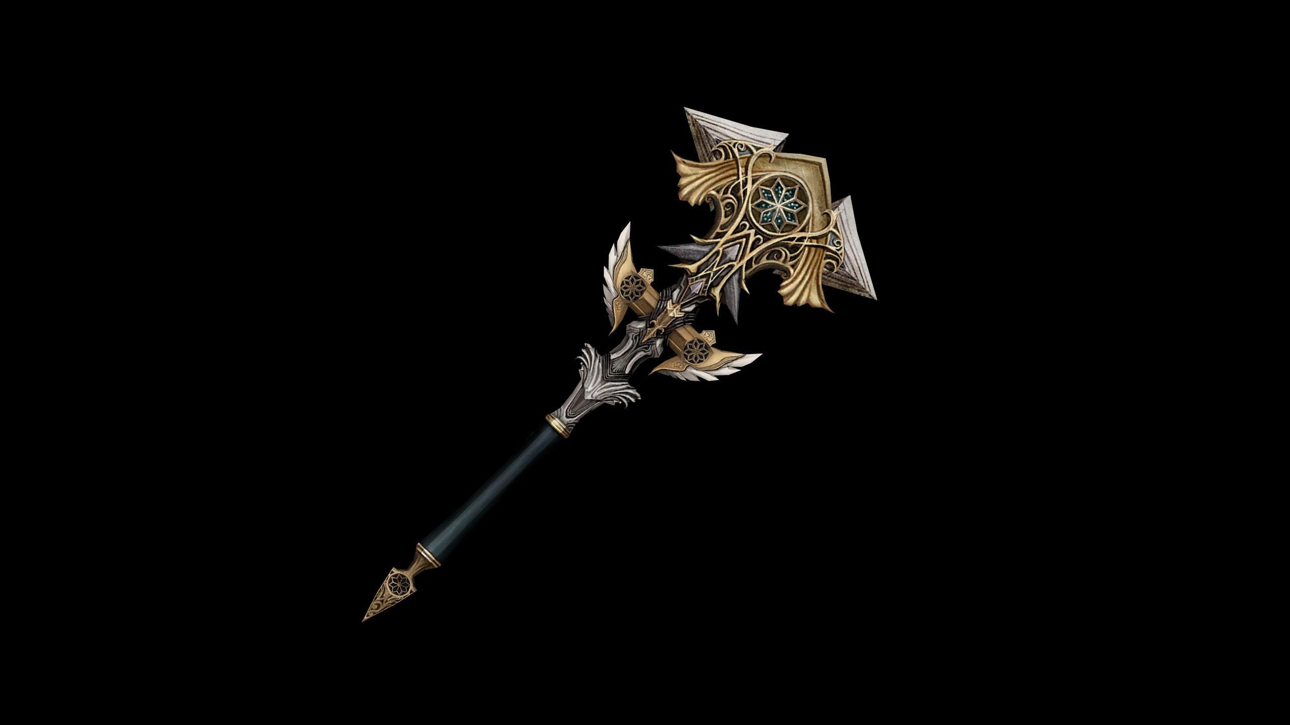 Regalia Axe Low-poly 3D model_1