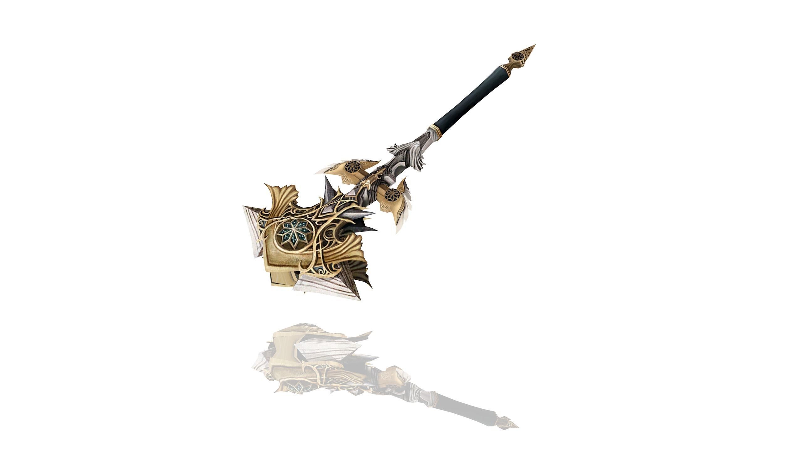 Regalia Axe Low-poly 3D model_2