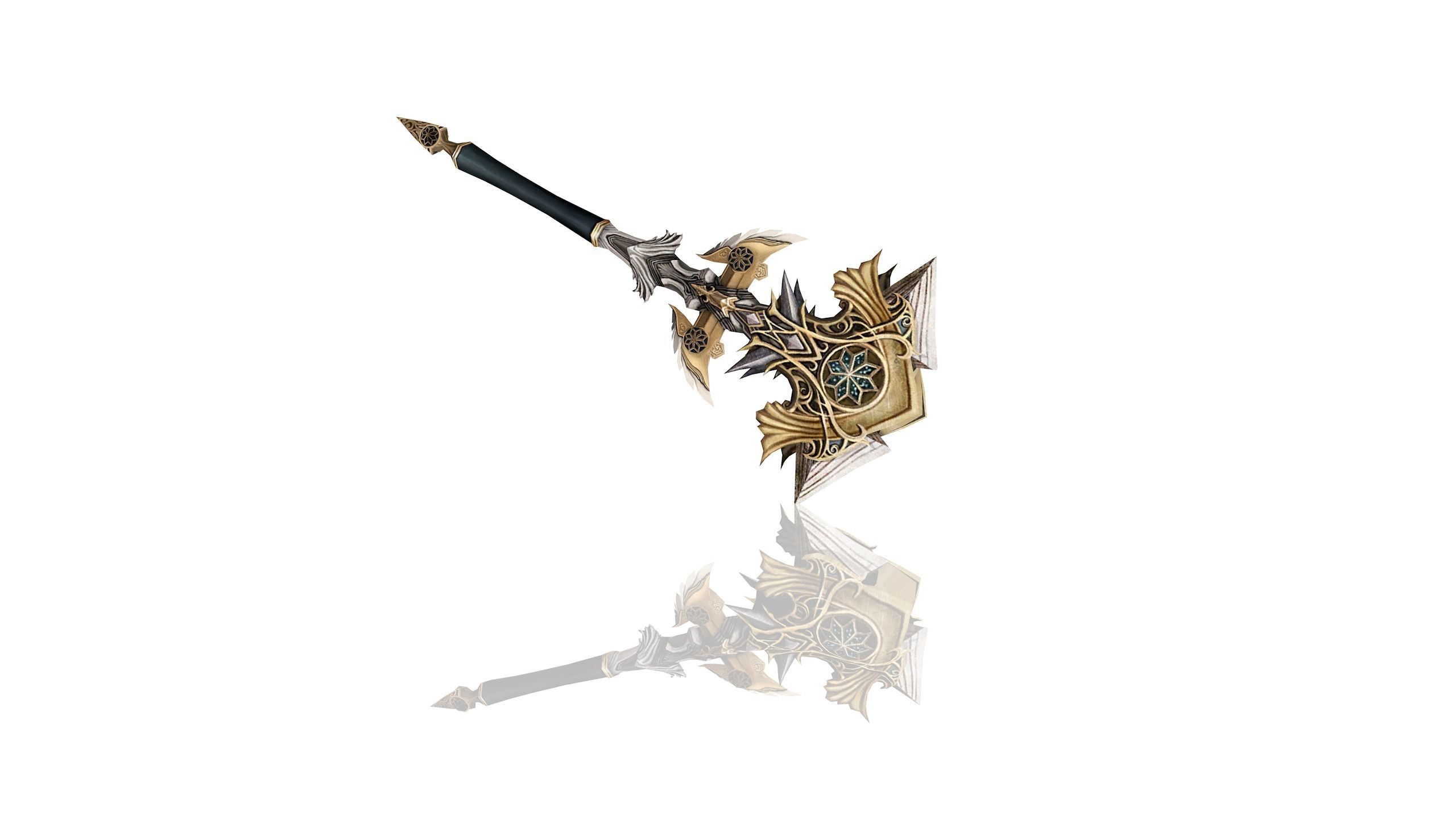 Regalia Axe Low-poly 3D model_3