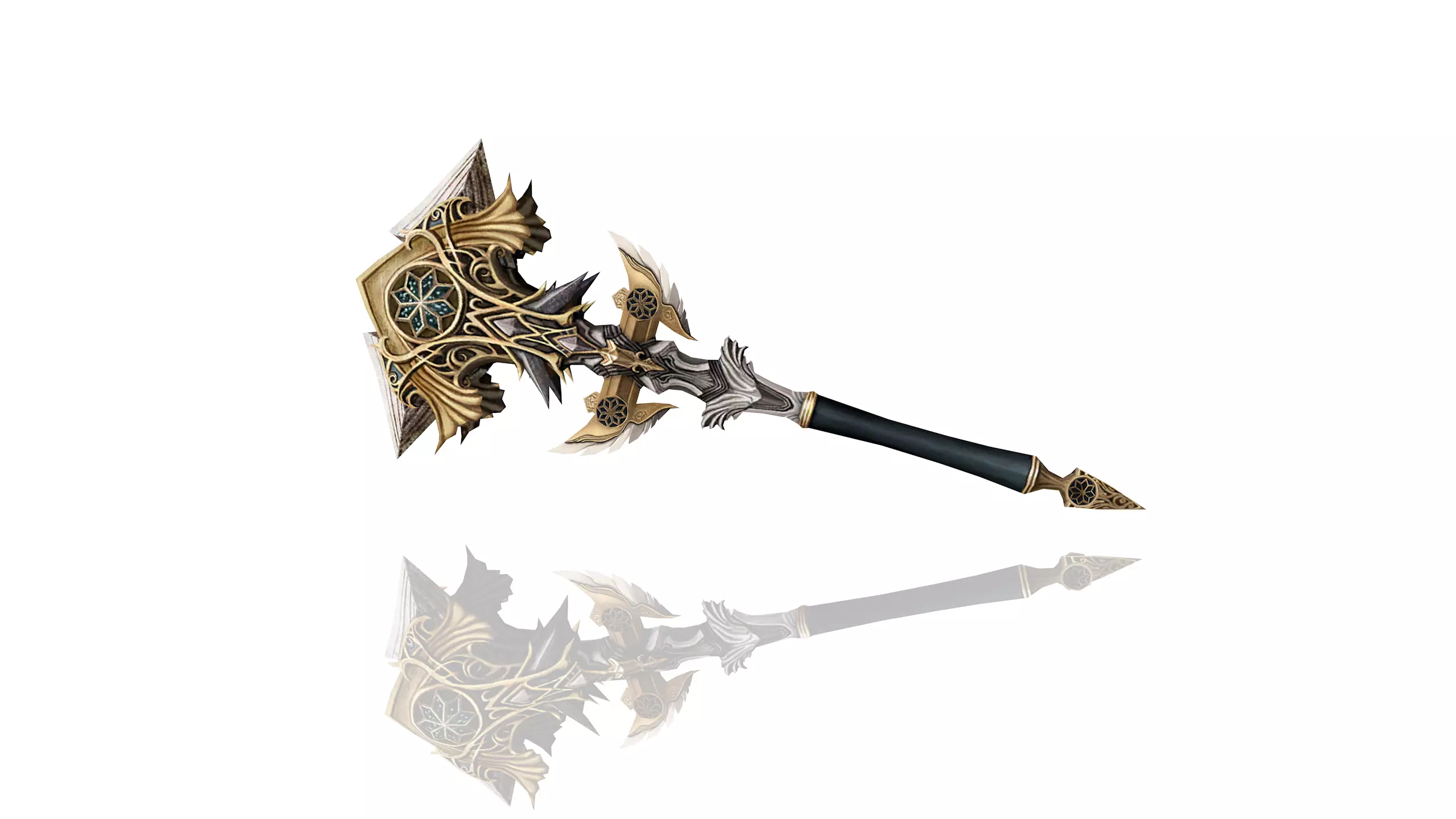 Regalia Axe Low-poly 3D model_0