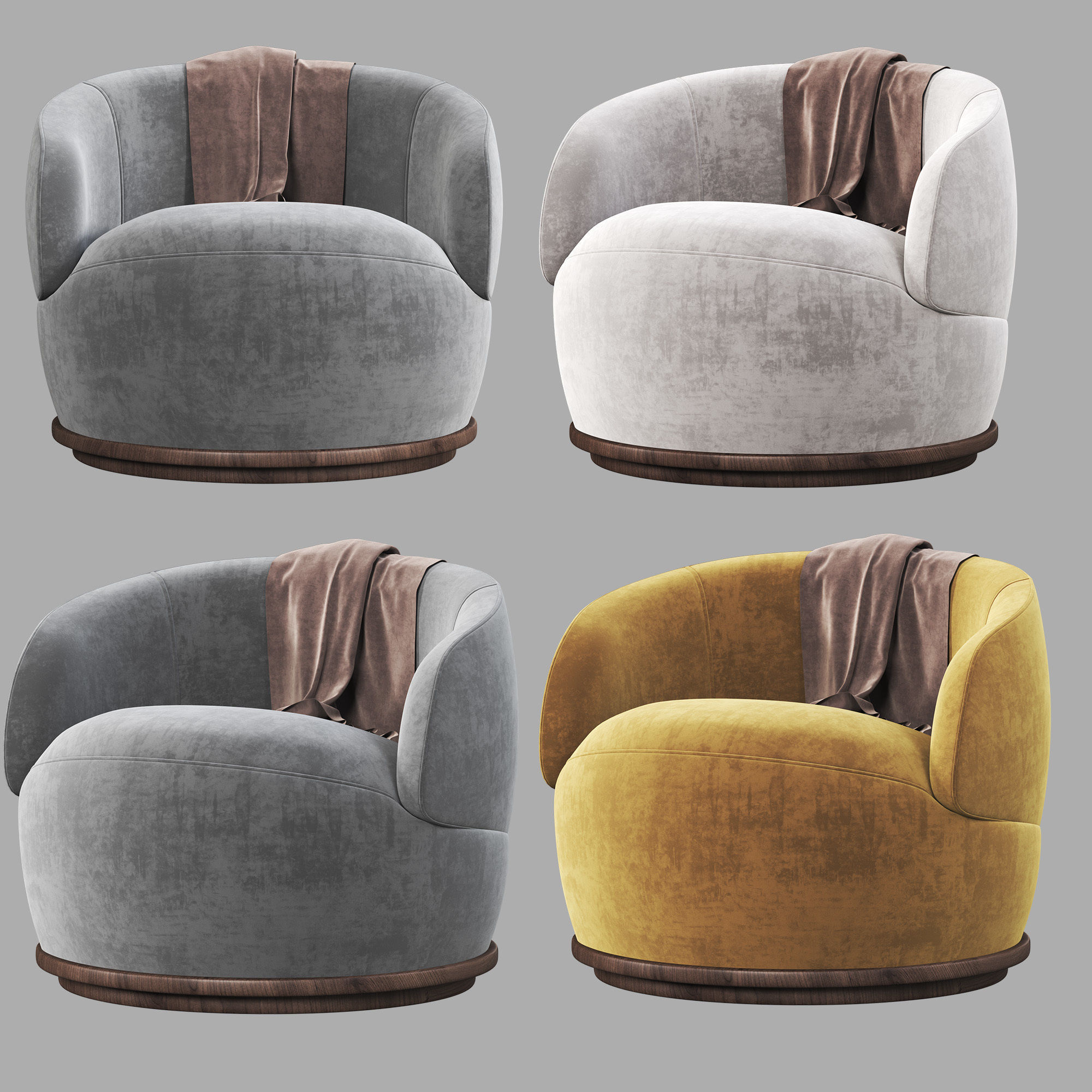 District Eight ORBIT ARMCHAIR 3D model_1