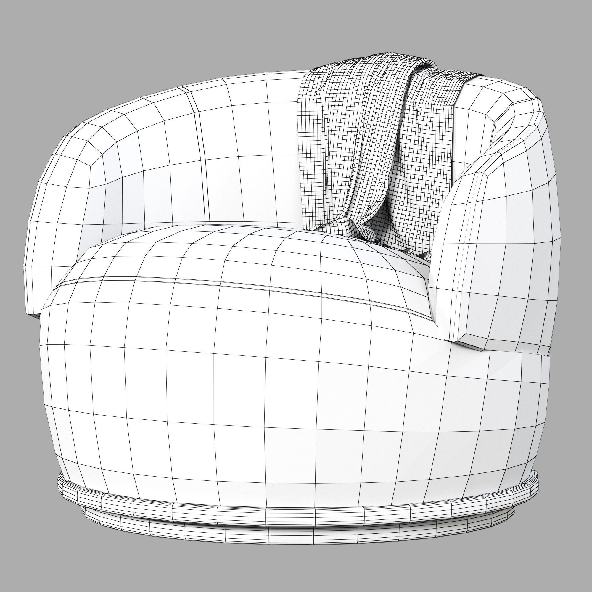 District Eight ORBIT ARMCHAIR 3D model_4
