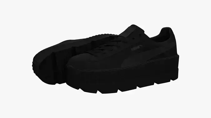 Puma x Fenty Cleated Creepers Black Suede 3D model
