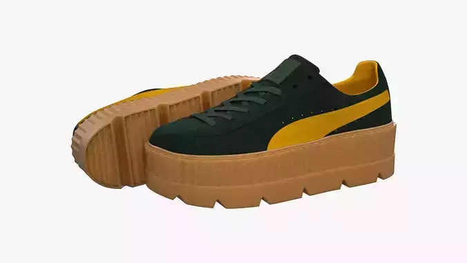 Puma x Fenty Cleated Creepers Green Suede