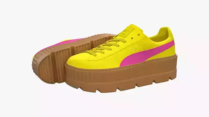 Puma x Fenty Cleated Creepers Yellow Suede