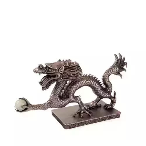 Metal Dragon Sculpture 3D model Metal Dragon Sculpture 3D model
