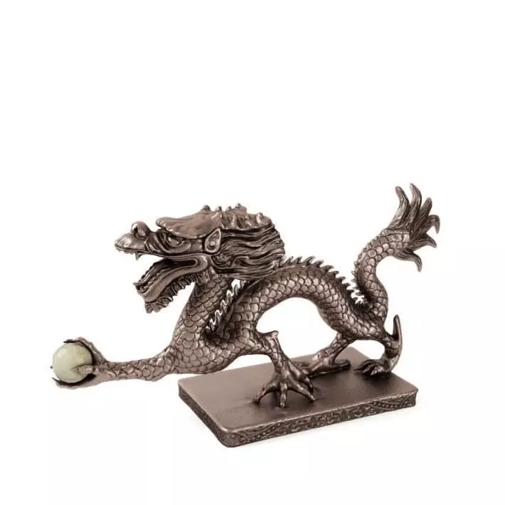 Metal Dragon Sculpture 3D model_0