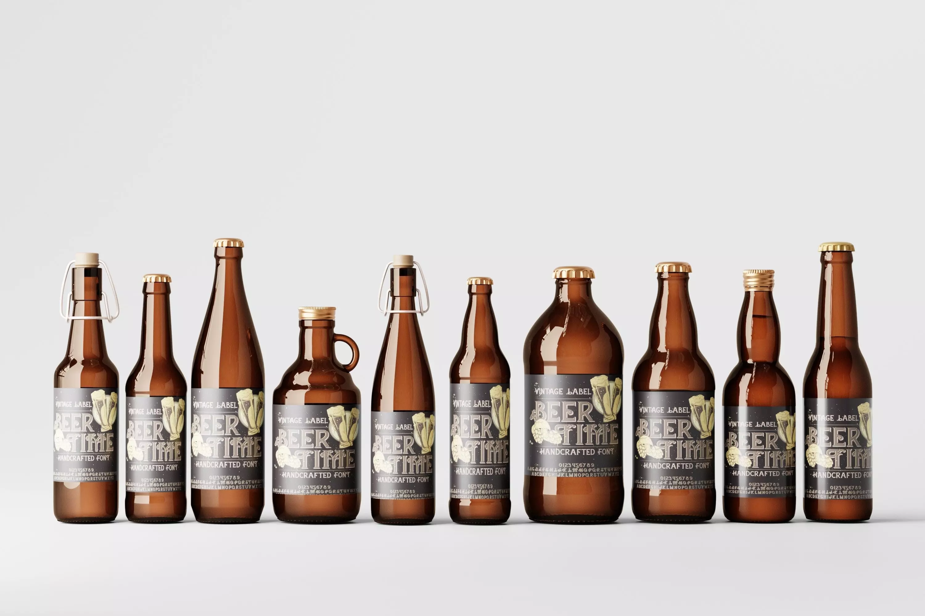 Beer Bottle Bundle 3D Model Collection_0