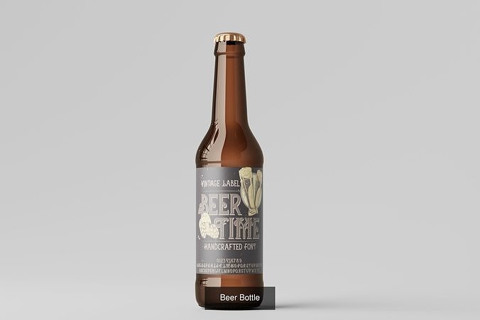 Beer Bottle Bundle 3D Model Pack 6