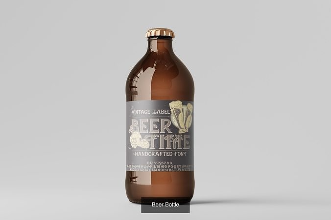 Beer Bottle Bundle 3D Model Pack 7