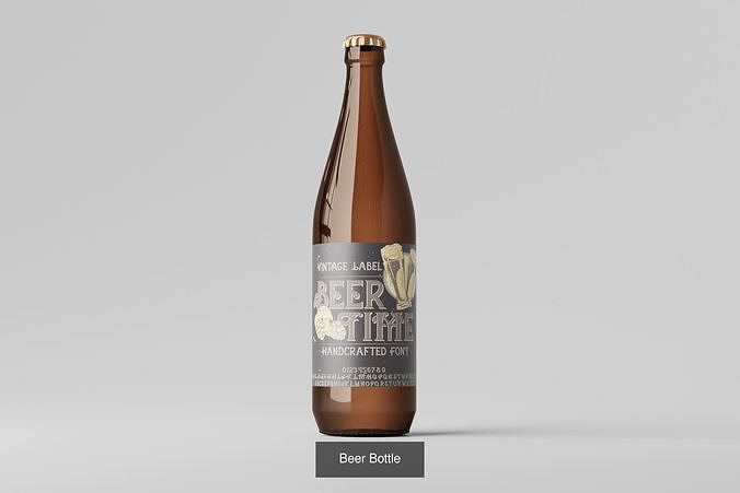 Beer Bottle Bundle 3D Model Pack 5