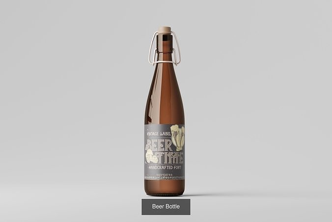 Beer Bottle Bundle 3D Model Pack 3