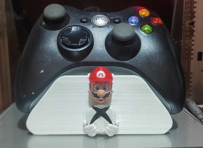 Xbox Super Mario Bros Controller Stand 3D print model