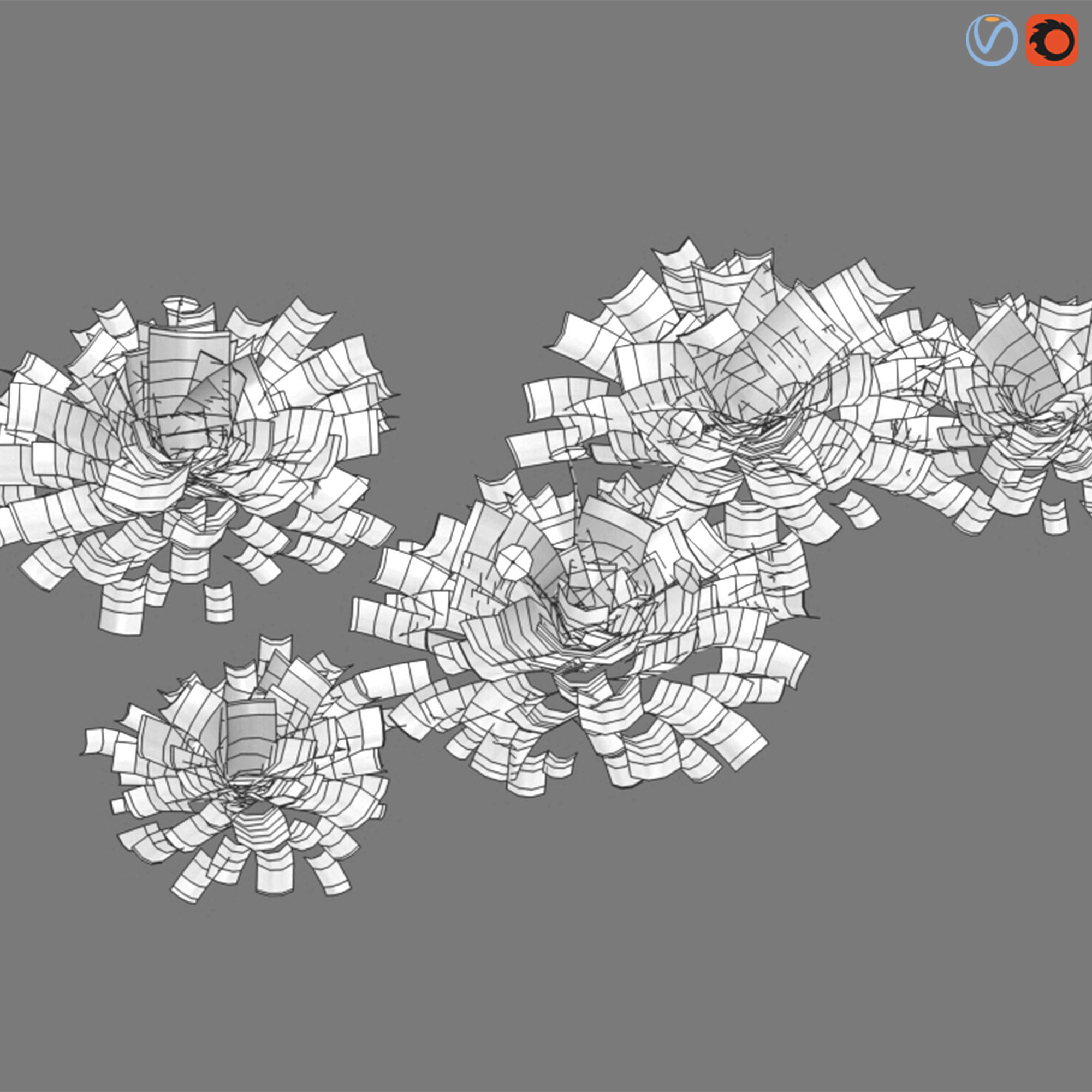 Marchantia polymorpha GrowFX 3D model_2