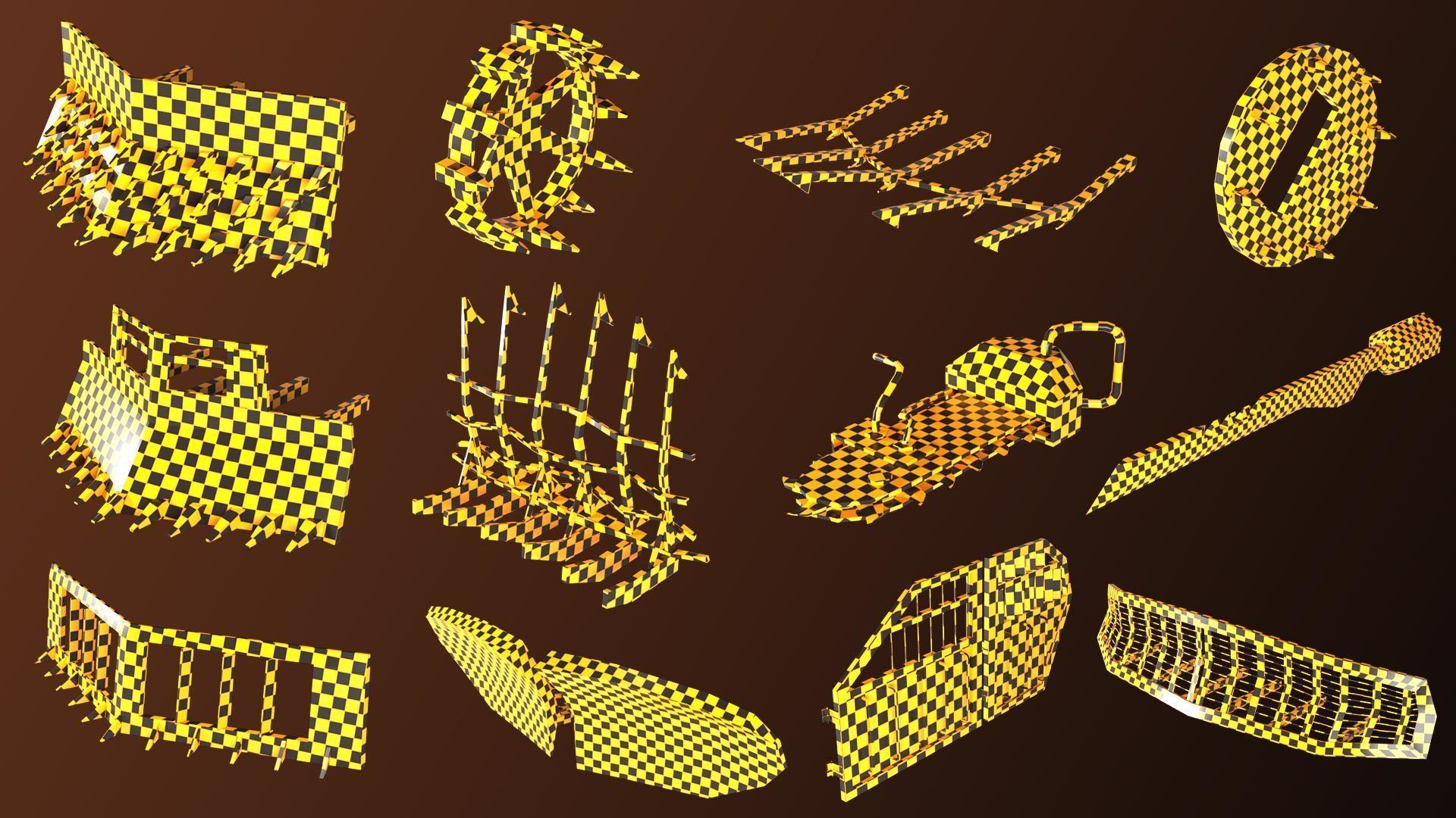 30 apocalypse guard base mesh Low-poly 3D model_8