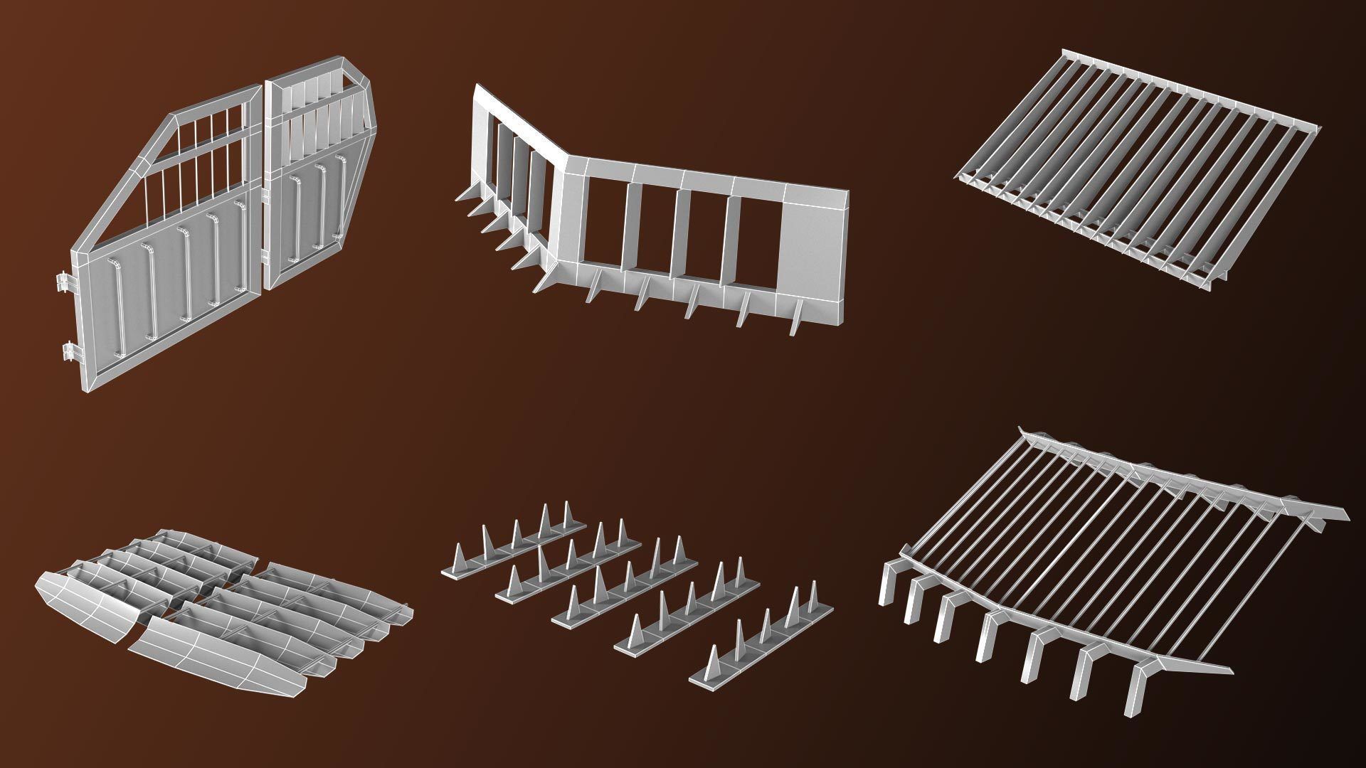 30 apocalypse guard base mesh Low-poly 3D model_5