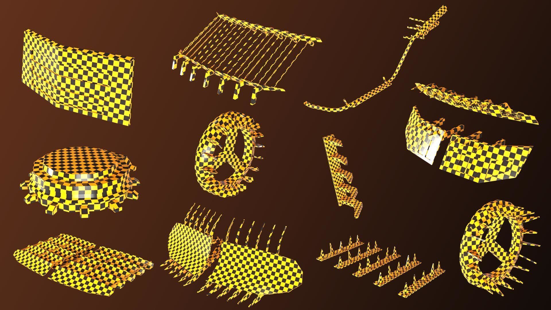 30 apocalypse guard base mesh Low-poly 3D model_7