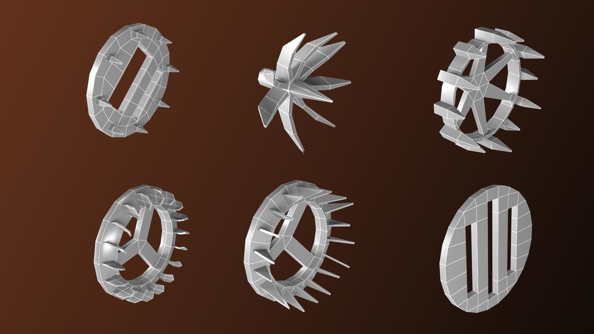 30 apocalypse guard base mesh Low-poly 3D model_4