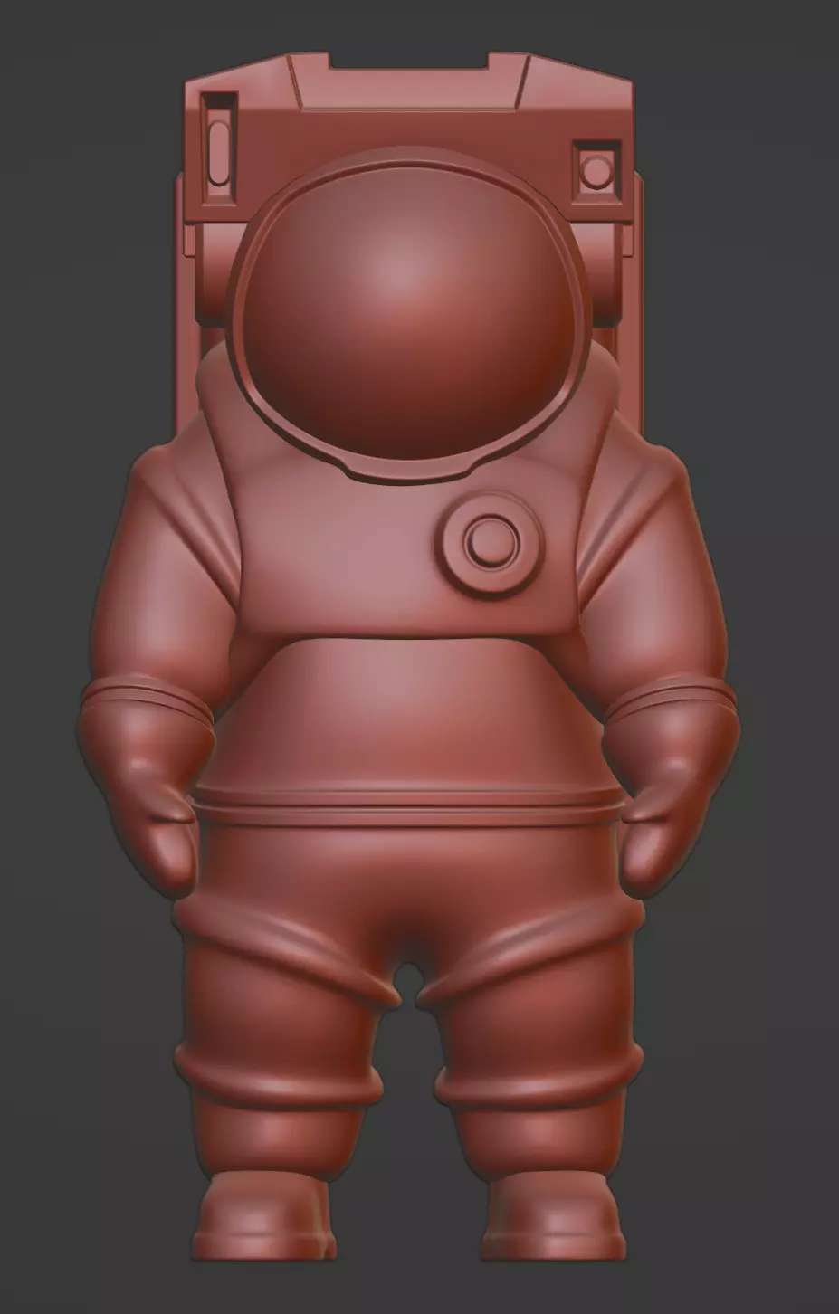 Astronaut with backpack 3D print model